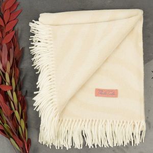 THULA TULA Ivory African Zebra Blanket NEW!!